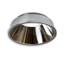 Cover für LED Spot und LED Modul SYS-GU10, rückversetzt, UGR<12, ohne Einbaurahmen, alu glänzend