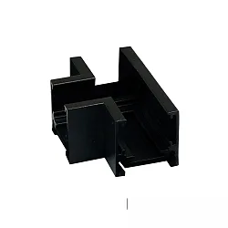 Zubehör für NV-Aufbauschiene TRACK48 FLAT - T-Schiene horizontal, nicht stromführend, schwarz