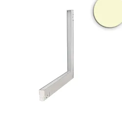 LED Eckleuchte 90° DALI für NV-Schienensystem TRACK48, vertikal, 48V DC, 20W 3000K, CRi> 90, prismatisch, dimmbar, weiß