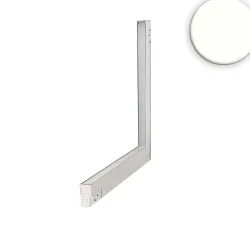 LED Eckleuchte 90° vertikal für NV-Schienensystem TRACK48, 48V DC, CRI90, prismatisch, DALI dimmbar, 20W 4000K, weiß
