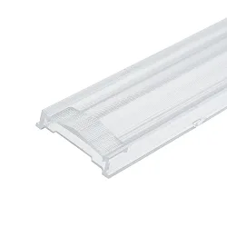 Zubehör für 3-Phasen Linearleuchte prismatisch, 120cm - Einschubcover, 2x25° Linse doppelt-asymmetrisch