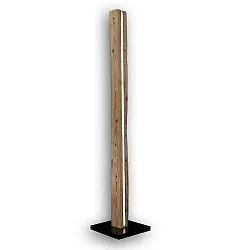 floor lamp WÜDSCHNAU HOIZ tunable white, with touch dimmer IP20, wood, black dimmable