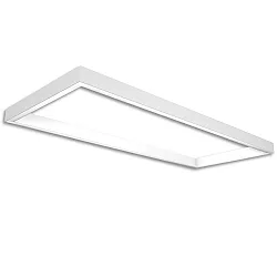 NV-Leuchtenrahmen TRACK48 H50, innen 50 x119.2cm, unbestückte Schiene, ohne IR-Panel / Akustik-Absorber, weiß