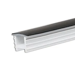 accessories profile cover FLEX-COVER10 TWIST+BEND, opal, black 500cm
