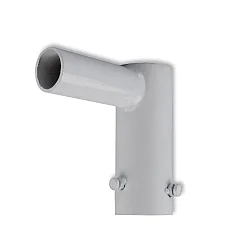 Winkeladapter für STREET LIGHT GR30/GR60, 90°, starr, Ø4,5cm, silber