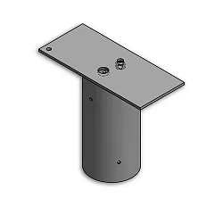 Traverse mit Zopfmaß 8,9/10,8cm für 1 Fluter, grau