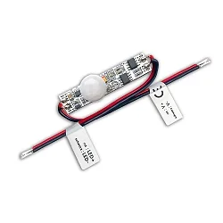 Bewegungssensor MINI PIR zum Einbau in LED-Lichtprofile, 12-24V DC, 3A, IP20, grau