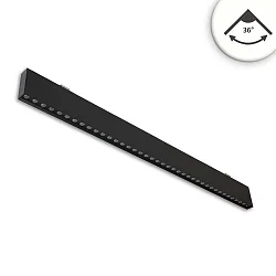 LED Hängeleuchte RASTER, 120cm, 36°, 30W, 4000K, 3800lm, UGR<19, IP42, DALI dimmbar, schwarz