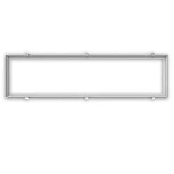 Einbaurahmen für LED Panels 30,8x155cm, weiß