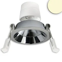 LED Einbaustrahler BACK68, rund, 36°, 5W, 2700K, 380lm, IP20, dimmbar, chrom
