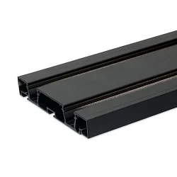 LED Gardinenprofil CURTAIN 10 DOUBLE, 2-längig, 200cm, schwarz
