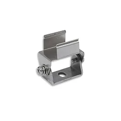 Montageclip für WALLWASHER Flexband Aluprofil, schwenkbar, 2 Stück, silber
