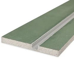 Gipskarton-Feuchtraumplatte PLASTER 10 ONE, 12.5mm, mit Profileinsatz, 100cm