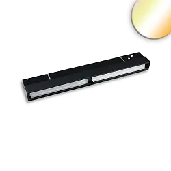 LED Schienen-Wallwasher TRACK48, 22cm, 100°, 12W, 1800-4000K, 400lm, IP20, asymmetrisch, DALI DT8, schwarz
