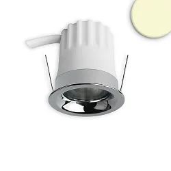 LED Einbaustrahler BACK32, rund, 36°, 5W, 2700K, 320lm, IP20, dimmbar, chrom