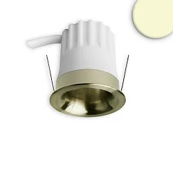 LED Einbaustrahler BACK32, rund, 36°, 5W, 3000K, 350lm, IP20, dimmbar, messing gebürstet
