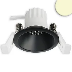 LED Einbaustrahler BACK45, rund, 36°, 5W, 2700K, 320lm, IP20, dimmbar, schwarz