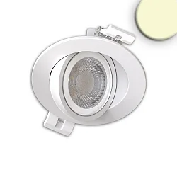 LED Einbaustrahler SPHERE-68, 40°, 6W, 2700|3000|4000K, 660lm, IP54, schwenkbar, dimmbar, weiß