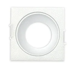 Einbaurahmen für MR11/GU10 Mini Spots, eckig, weiß