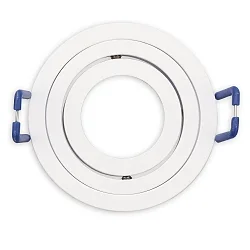 Einbaurahmen für MR11/GU10 Mini Spots, rund, schwenkbar, weiß