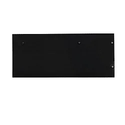 Endkappe EC129 für Gardinenprofil CURTAIN 10 DOUBLE mit VISOR, 1 Paar (links & rechts), schwarz