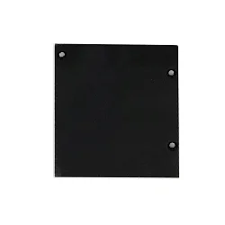 Endkappe EC133 für Gardinenprofil CURTAIN 10 ONE FLAT mit VISOR, 1 Paar (links & rechts), schwarz