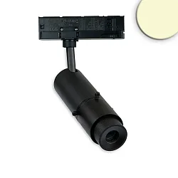 LED 3-Phasen Konturenstrahler SHAPE, IP20, Gobo verstellbar, CRi>90, DALI dimmbar, kardanisch, schwarz, 20W 4000K 550lm 30° 