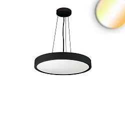 LED Hängeleuchte DN400 UP&DOWN, 20W|30W+3W, 2700|3000|4000K, 3830lm, UGR<19, 2H, IP44, dimmbar, schwarz