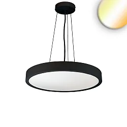 LED Hängeleuchte DN600 UP&DOWN, 40W|50W+6W, 2700|3000|4000K, 6450lm, UGR<19, 2H, IP44, dimmbar, schwarz