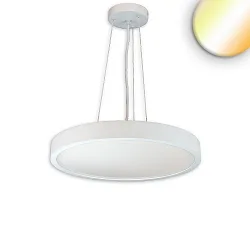 LED Hängeleuchte DN600, 42W, 2700|3000|4000K, 5040lm, UGR<19, 2H, IP44, DALI dimmbar, weiß