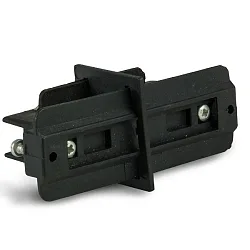 3-phase CLASSIC - straight connector for power tracks, isolated, black
