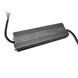 LED Trafo / Netzgerät, IP67, kompakt, 100-277V AC / sek. 24V/DC (SELV), 400W, offene Kabelenden, schaltbar