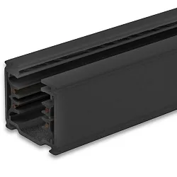3-Phasen Aufbau-Stromschiene CLASSIC, IP20, 200cm, Aluminium, schwarz