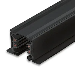 3-Phasen Einbau-Stromschiene CLASSIC, IP20, 200cm, Aluminium, schwarz