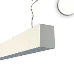 LED Pendelleuchte PROLAMP30F, IP42, 235.6cm, 34W 4000K 4380lm, asymmetrisch 25°, dimmbar, weiß