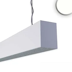LED Lichtband PROLAMP30FID, IP42, 588.4cm, 2-teilig, 172W 4000K+4000K, doppelt asymmetrisch 25°, Push/DALI dimmbar, silber