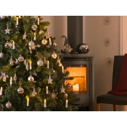 LED Baumkette ONE STRING TOPBIRNE, 35-flammig, 10,5W, IP20, dimmbar, mit Schalter, weiß, Lichtfarbe warmweiß