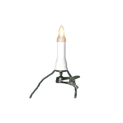LED Baumkette ONE STRING, 16-flammig, funkelnd, 3,6W, 2100K, IP44, grün, Lichtfarbe bernstein