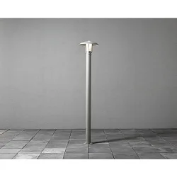 Standleuchte HEIMDAL, E27 max. 60W, Silber, Aluminium / Opalglas