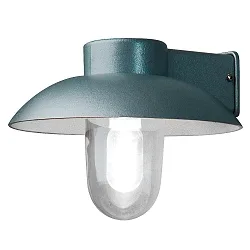 Außen-Wandleuchte MANI, E27 max. 60W, E27 max. 60W, Silber, Aluminium / Klarglas