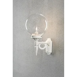 Wandleuchte ORION, E27 max. 60W, Weiß, Aluminium / Acrylglas klar