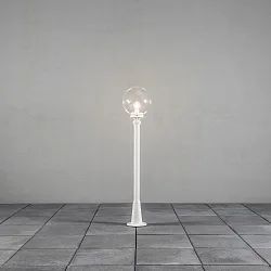 Wegeleuchte ORION, E27 max. 60W, Weiß, Aluminium / Acrylglas klar
