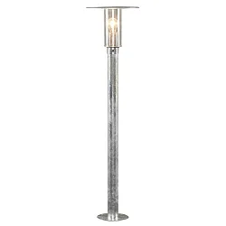Path luminaire MODE, protected against vandalism, E27 max. 60W, galvanised steel, clear polycarbonate glass