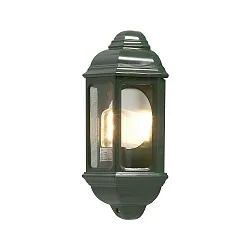 Außen-Wandleuchte CAGLIARI, E27 max. 100W, Grün, Aluminium / Klarglas