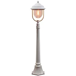 Wegeleuchte PARMA, E27 max. 75W, Weiß, Aluminium / Acrylglas klar