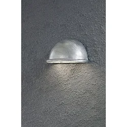 Wall luminaire TORINO, width 20cm, E14 max. 25W, fire-galvanised steel / acrylic glass