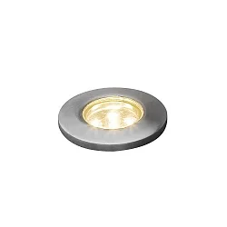 Mini LED Einbau-Bodenspots 6er-Set, I44, 12V, je 0.36W 3000K 5lm, Edelstahl 304 / Klarglas