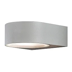Außen-Wandleuchte TERAMO, Up/Down, E27 max. 40W, Grau, Aluminium / Opalglas