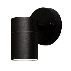 Outdoor wall luminaire MODENA, GU10 max. 35W, black aluminium / clear glass
