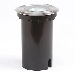 Outdoor Bodeneinbaustrahler, IP65, Blende rund, Ø 11cm, GU10 max. 7W, Edelstahl 304 / Klarglas